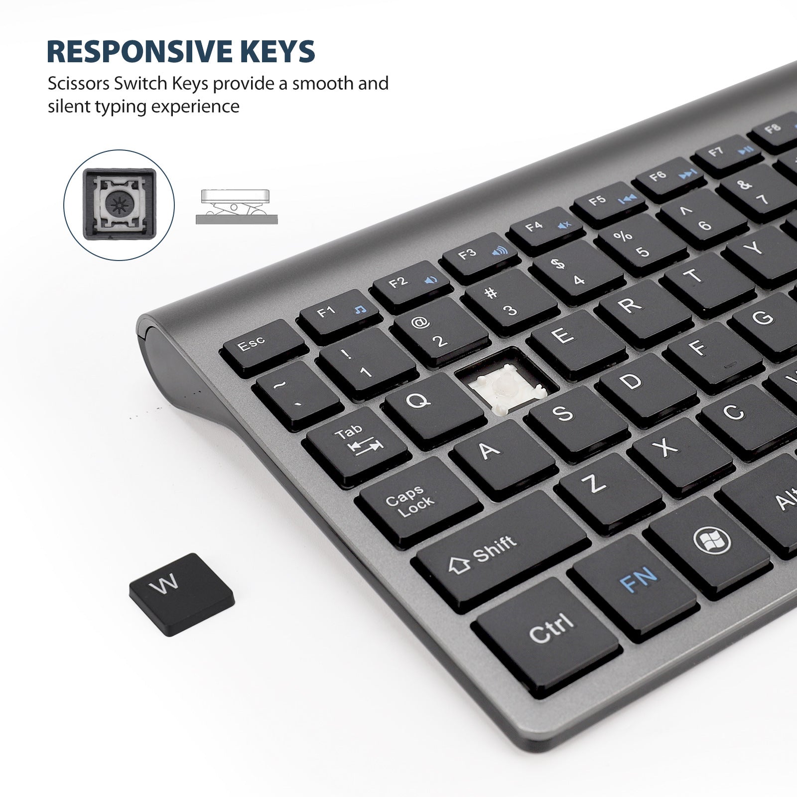 Elevate Your Workspace with the Wireless USB Mini Ultra-Thin Keyboard